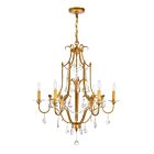 Lustre CWI Lighting Electra 9836P28-6-125 360W 6 lumières bronze oxydé