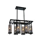 Lustre CWI Lighting Vanna 9858P27-6-RC-101 360W 6 lumières noir