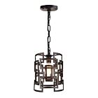 Suspendu CWI Lighting Litani 9913P10-1-205 60W 1 lumière marron