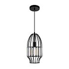 Suspendu CWI Lighting Alethia 9942P7-1-101 60W 1 lumière noir