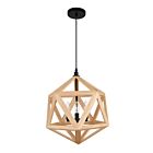 Lustre CWI Lighting Lante 9945P17-3-101 180W 3 lumières noir et bois