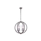 Lustre CWI Lighting Elton 9951P19-6-606 360W 6 lumières nickel satiné