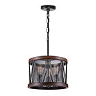 Lustre CWI Lighting Parsh 9954P16-3-101 180W 3 lumières étain