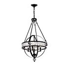 Lustre CWI Lighting Arkansas 9957P20-4-101 240W 4 lumières noir