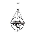 Lustre CWI Lighting Arkansas 9957P42-12-101 720W 12 lumières noir