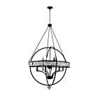 Lustre CWI Lighting Arkansas 9957P42-12-101 720W 12 lumières noir