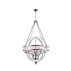 Lustre CWI Lighting Arkansas 9957P42-12-601 720W 12 lumières chrome