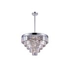 Lustre CWI Lighting Weiss 9969P24-12-601 720W 12 lumières chrome