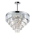 Lustre CWI Lighting Weiss 9969P24-12-601 720W 12 lumières chrome