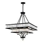 Lustre CWI Lighting Shalia 9972P23-8-101 480W 8 lumières noir