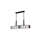 Lustre CWI Lighting Assunta 9973P45-6-101 240W 6 lumières noir