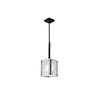 Suspendu CWI Lighting Assunta 9973P8-1-101 60W 1 lumière noir