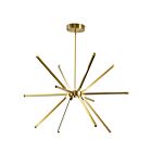 Chandelier 1-Tier Dainolite ARY-3260LEDC-AGB Array 12-Lumières 60W Laiton vieilli