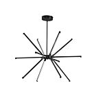 Chandelier 1-Tier Dainolite ARY-3260LEDC-MB Array 12-Lumières 60W Noir mat