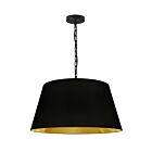 Suspendu à chaîne Dainolite BRY-M-BK-698 Brynn 1-Lumière 100W Noir