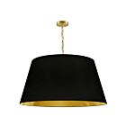 Suspendu à chaîne Dainolite BRY-XL-AGB-698 Brynn 1-Lumière 100W Laiton vieilli