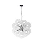 Suspend à cordon Dainolite CMT-206P-CLR-PC Comet 6-Lumières 240W Chrome poli