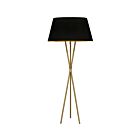 Lampe sur pied incandescent Dainolite GAB-601F-AGB-698 1-Lumière 100W Laiton vieilli