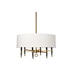 Chandelier 1-Tier Dainolite LAN-246C-VB-WH Langford 6-Lumières 360W Bronze Vintage