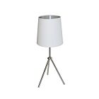 Lampe de table à incandescence Dainolite OD3T-S-691-SC 1-Lumière 100W Chrome satiné