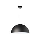Suspendu de style grange Dainolite OFE-161P-MB Ofelia 1-Lumière 60W Noir mat