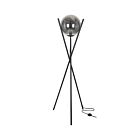 Lampe sur pied incandescent Dainolite PAM-601F-MB 1-Lumière 40W Noir mat