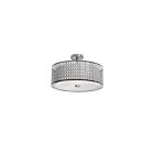 Plafonnier semi encastré LED Dainolite 1015-16FH-SC 3-lumières Chrome satiné 180w