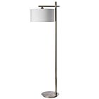 Lampe sur pied DEL Dainolite 131F-SC 1-lumière Chrome satiné 60w