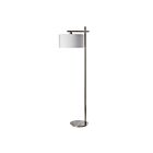 Lampe sur pied DEL Dainolite 131F-SC 1-lumière Chrome satiné 60w