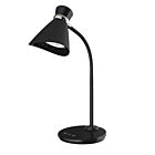 Lampe de bureau à DEL Dainolite 132LEDT-BK 1-lumière Noir 6w