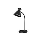 Lampe de bureau à DEL Dainolite 132LEDT-BK 1-lumière Noir 6w