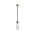 Suspendu incandescent Dainolite Pasha 22152-CF-AGB 100W 1 lumière laiton vieilli