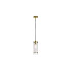Suspendu incandescent Dainolite Pasha 22152-CF-AGB 100W 1 lumière laiton vieilli