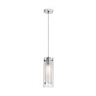Suspendu LED Simple Dainolite 22152-CF-PC 1-lumière Chrome 100w