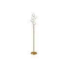 Lampe sur pied LED mère et fils Dainolite 306F-AGB 5-lumières Laiton vieilli 200w