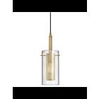 Suspendu incandescent Dainolite Percy 30961-CM-AGB 100W 1-Lumière laiton vieilli
