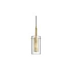 Suspendu incandescent Dainolite Percy 30961-CM-AGB 100W 1-Lumière laiton vieilli