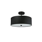 Plafonnier Semi Encastré LED Dainolite Everly 571-143SF-MB-BK 3-lumières 180W noir