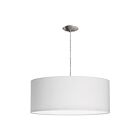 Suspendu tambour LED Dainolite 572210-SC-WH 3-lumières Chrome satiné 300w