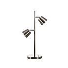 Lampe de table LED Dainolite 624LEDT-SC séries Modern 2-lumières Chrome satiné 10w
