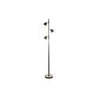 Lampe sur pied DEL Dainolite 625LEDF-SC séries Modern 3-lumières Chrome satiné 15w