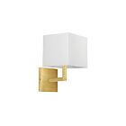 Applique murale LED Dainolite Lucas 77-1W-AGB-WH 1-lumière 60W laiton vieilli