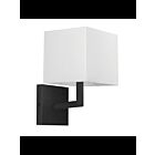 Applique murale LED Dainolite Lucas 77-1W-MB-WH 1-lumière 60W noir mat