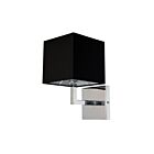 Applique incandescent Dainolite 77-1W-PC-BK 1-lumière Chrome poli 60w