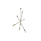 Suspend à cordon Dainolite 816P-AGB 6-Lumières 360W Laiton vieilli