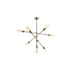 Suspend à cordon Dainolite 817P-AGB 7-Lumières 420W Laiton vieilli