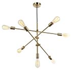 Suspend à cordon Dainolite 817P-AGB 7-Lumières 420W Laiton vieilli