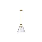 Suspendu à tige Dainolite 871P-AGB 1-Lumière 60W Laiton vieilli