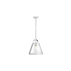 Suspendu à tige Dainolite 871P-PC 1-Lumière 60W Chrome poli