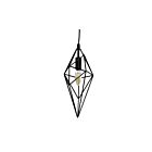 Suspendu à cordon incandescent Dainolite 918-1P-BK 1-lumière Noir 60w